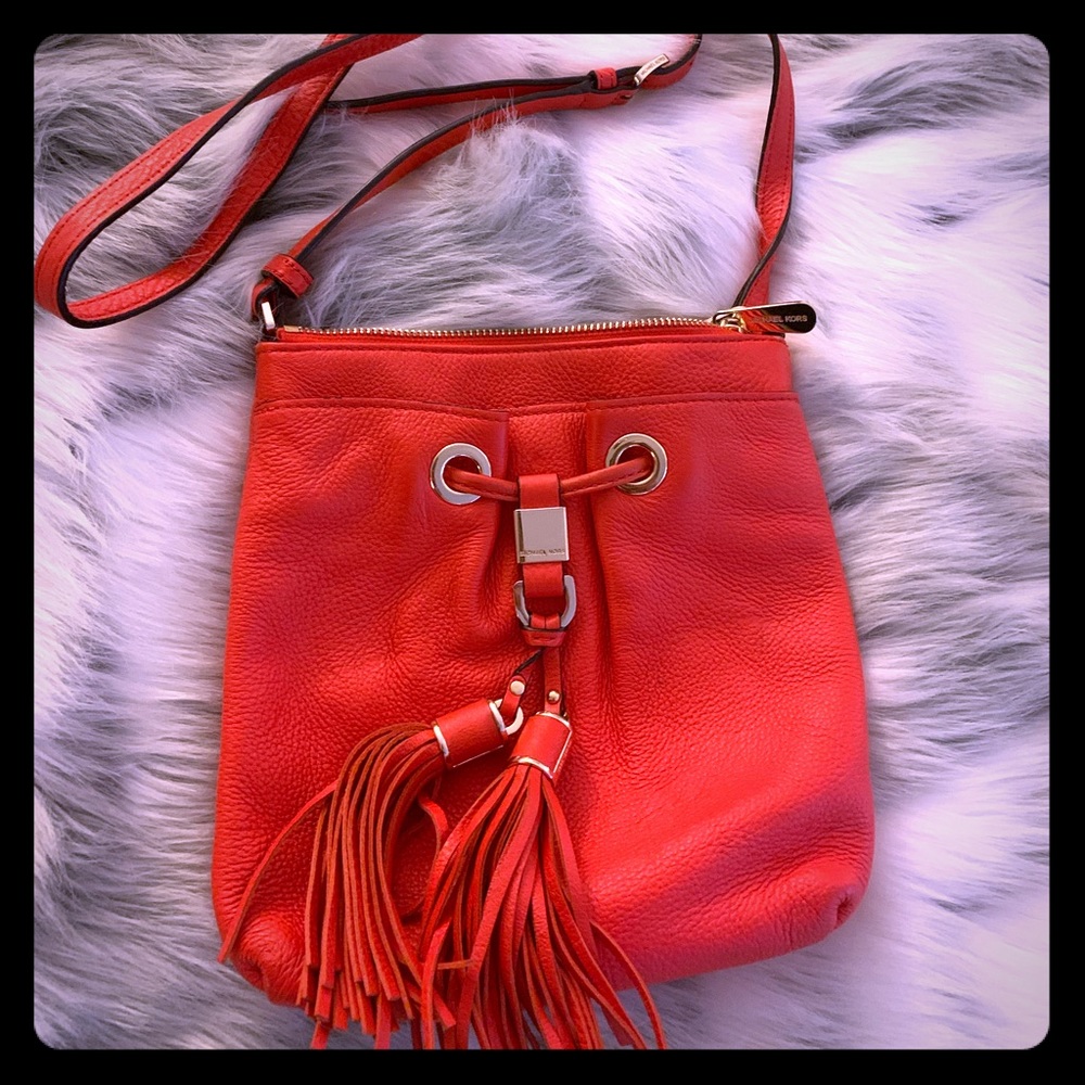 Michael Kors Camden Small Crossbody - Orange